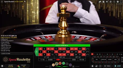  live casino speed roulette